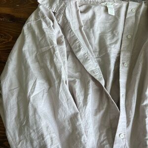 Light Beige Button-Up Shirt